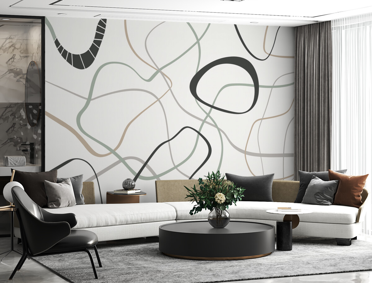 Fototapeta Abstrakcyjne okrągłe kręgi.