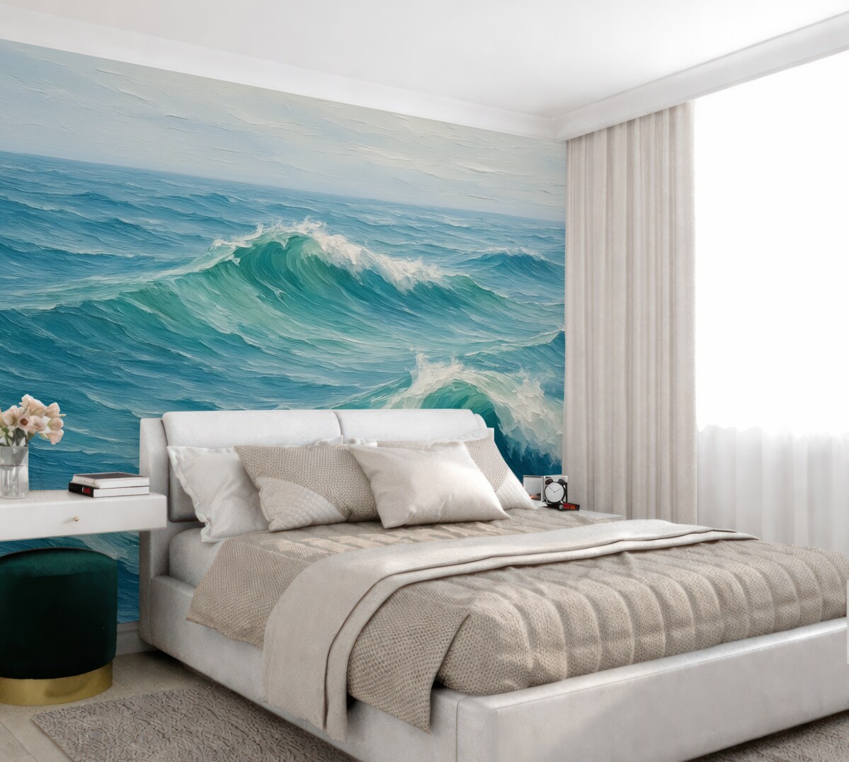 Fototapeta Ilustracja naśladująca ocean.