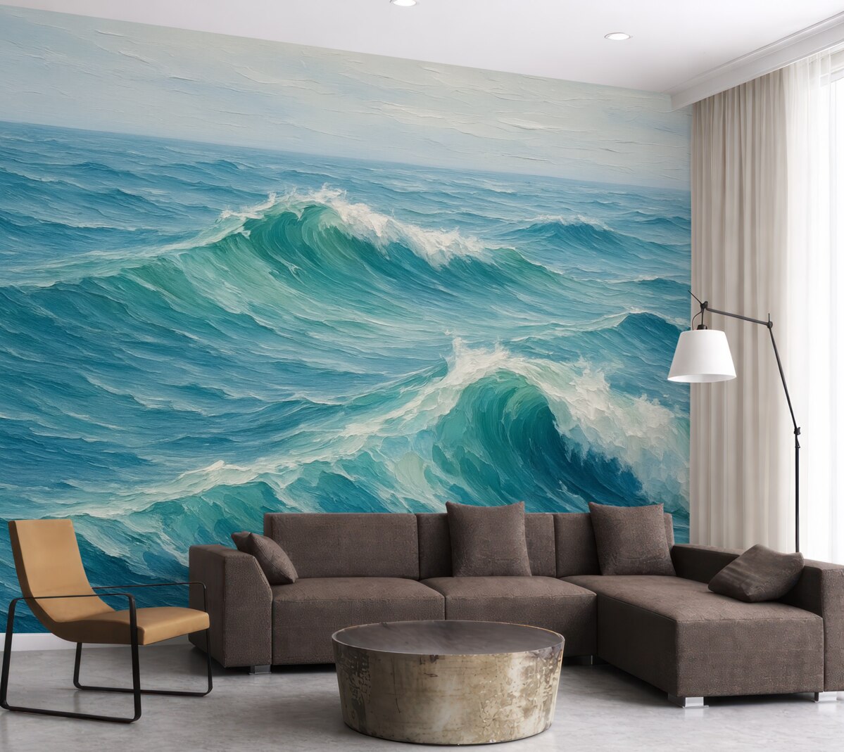 Fototapeta Ilustracja naśladująca ocean.