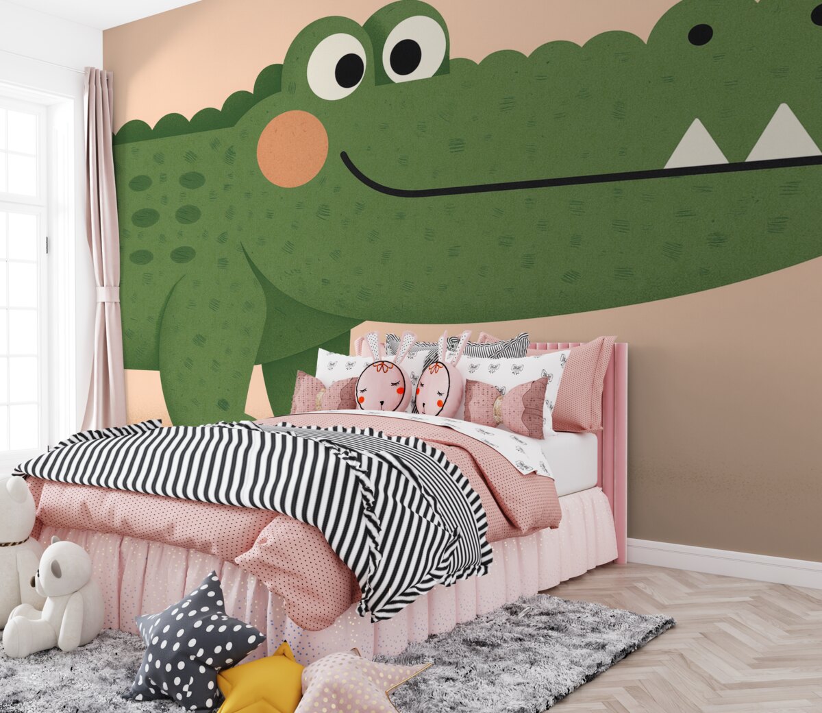 Fototapeta Zielony aligator.