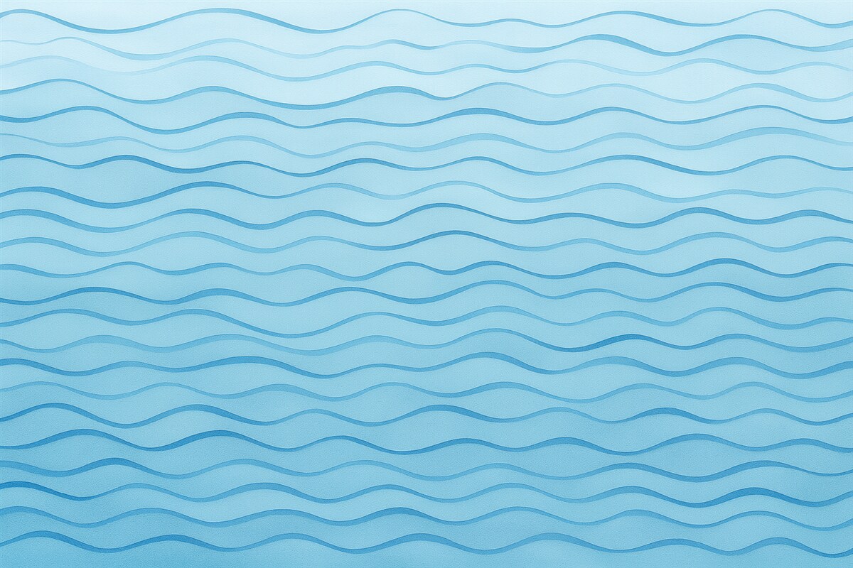 Fototapeta Faliste niebieskie linie