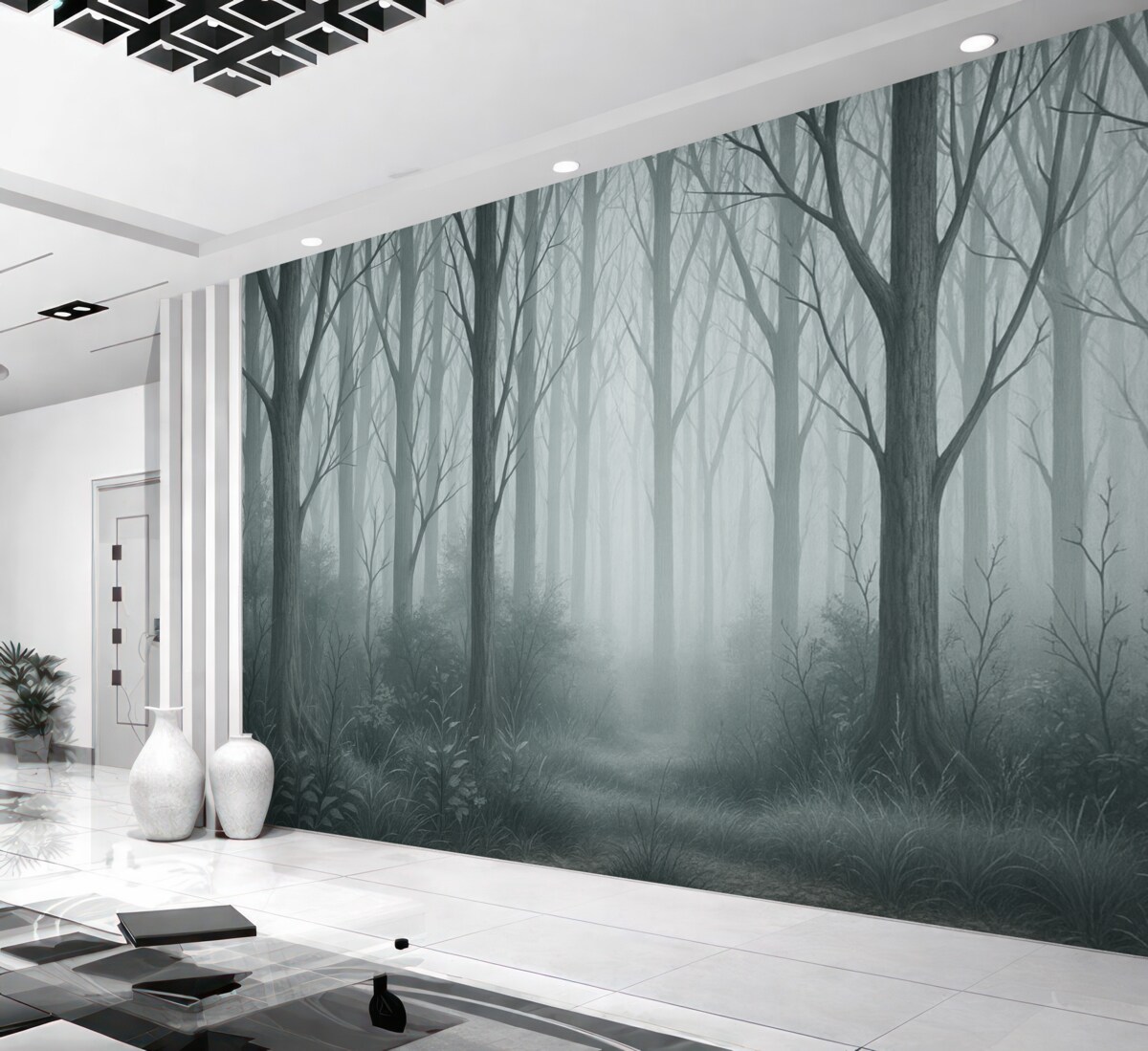 Fototapeta Zarysy lasu.