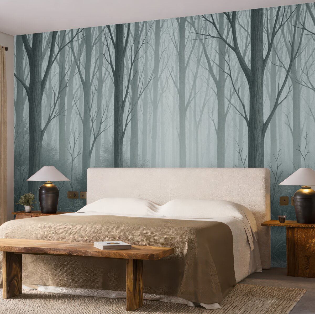 Fototapeta Zarysy lasu.