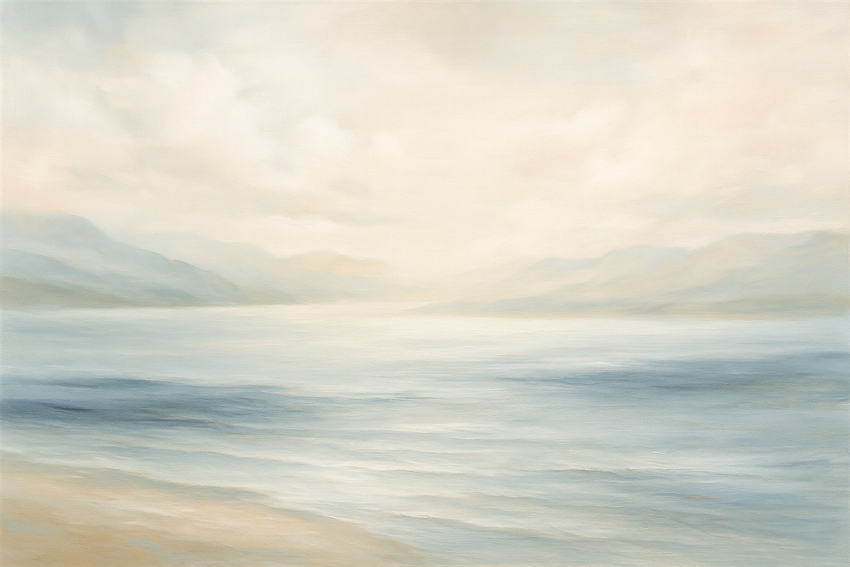 Fototapeta Prosty krajobraz nadmorski.