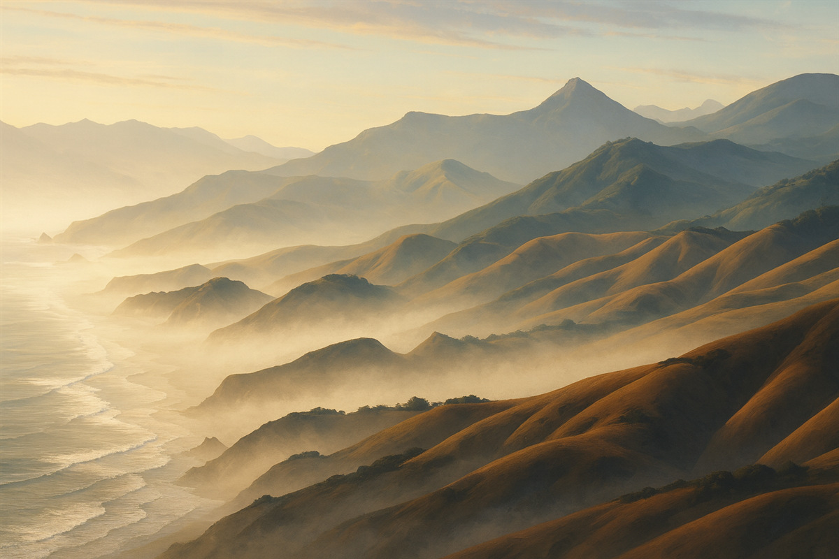 Fototapeta Góry w mgle.