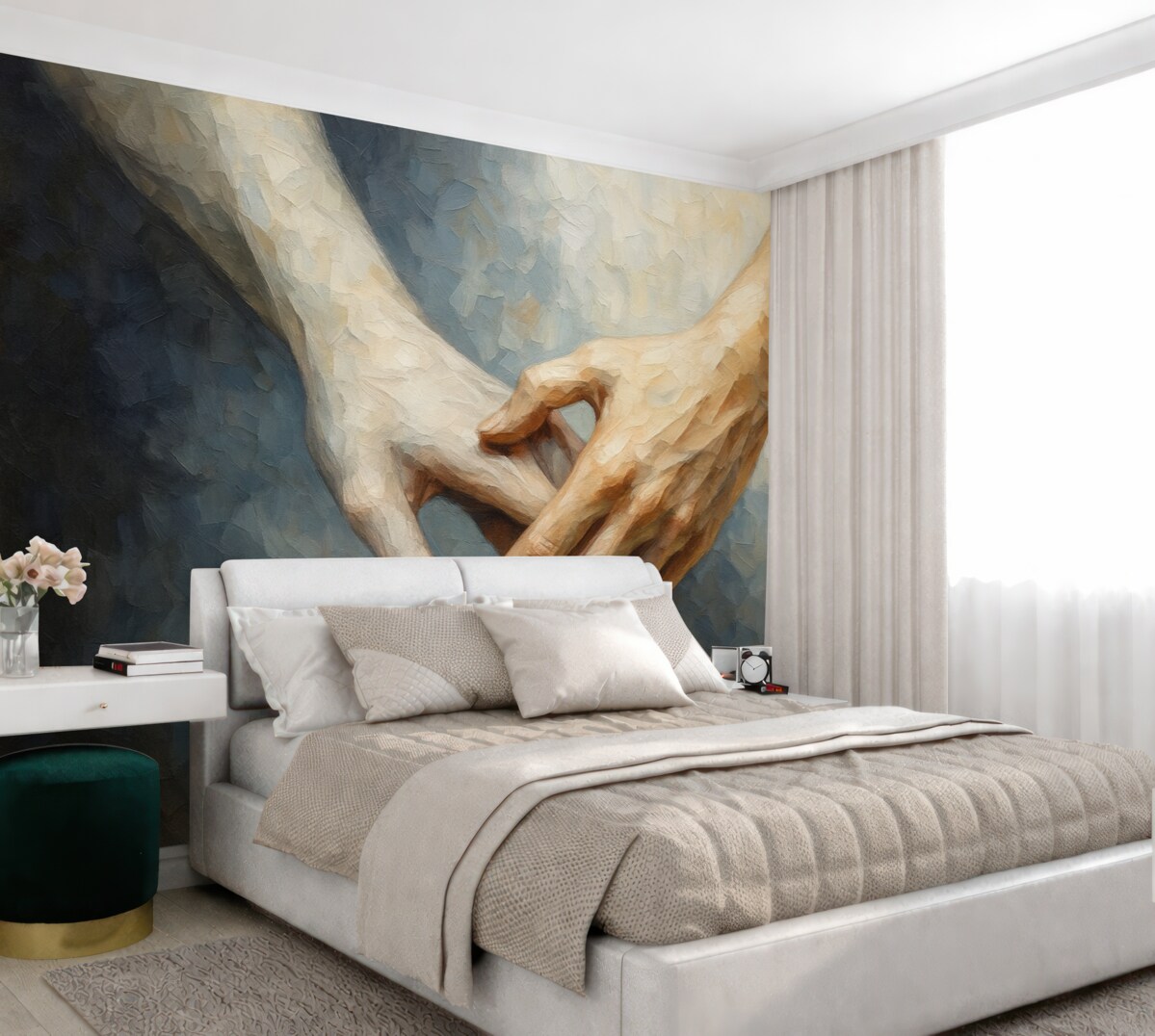 Fototapeta Obraz nawiązujący do dłoni.