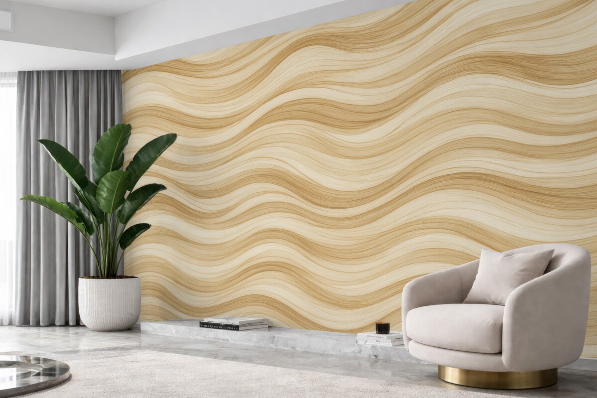 Fototapeta Gładkie faliste piony.