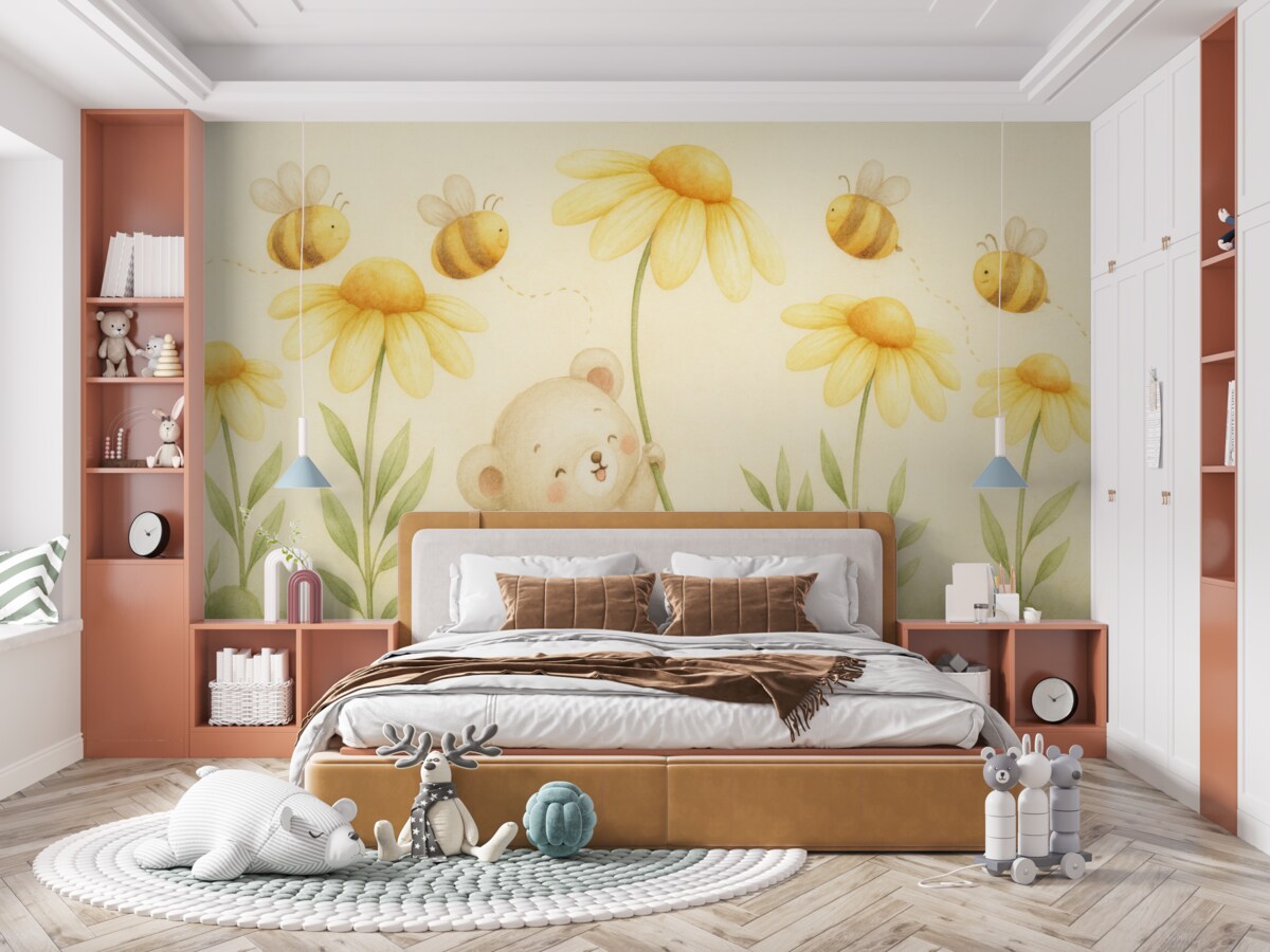 Fototapeta mysz z kwiatami stokrotek