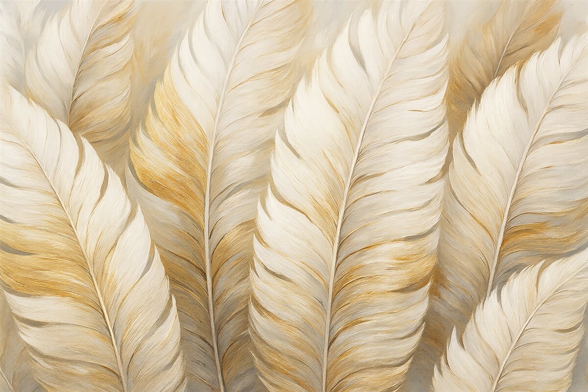 Fototapeta Abstrakcyjne beżowe wachlarze.