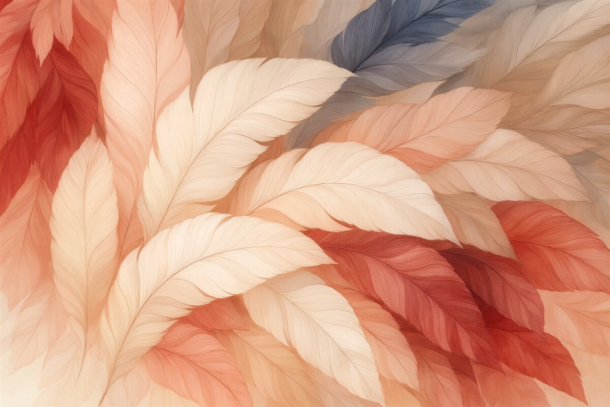 Fototapeta Pióra o subtelnych profilach