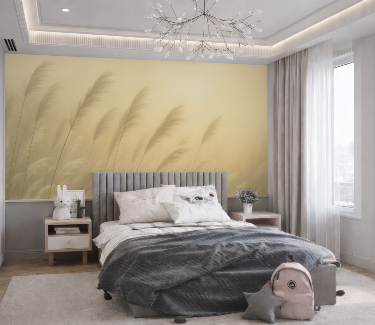 Fototapeta Wyschnięta trawa w odcieniach sepii.