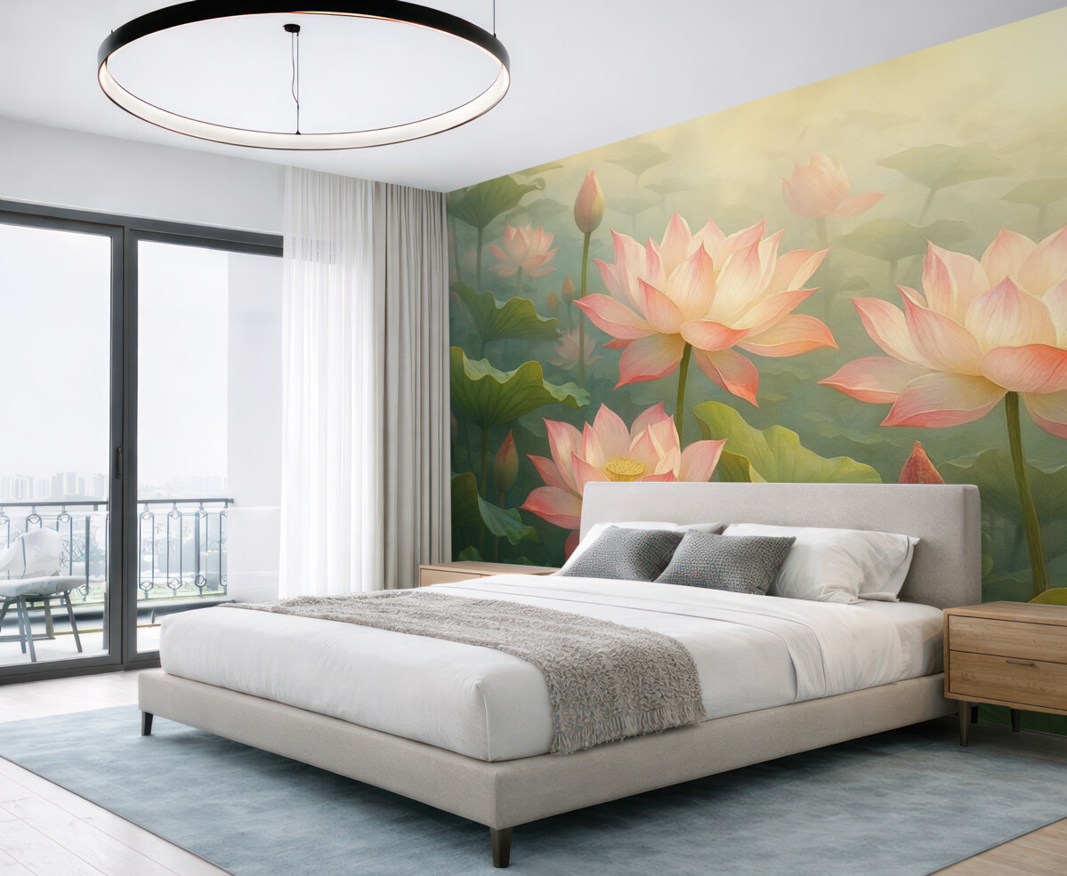 Fototapeta Wielkie konwalie w odcieniu różowym.