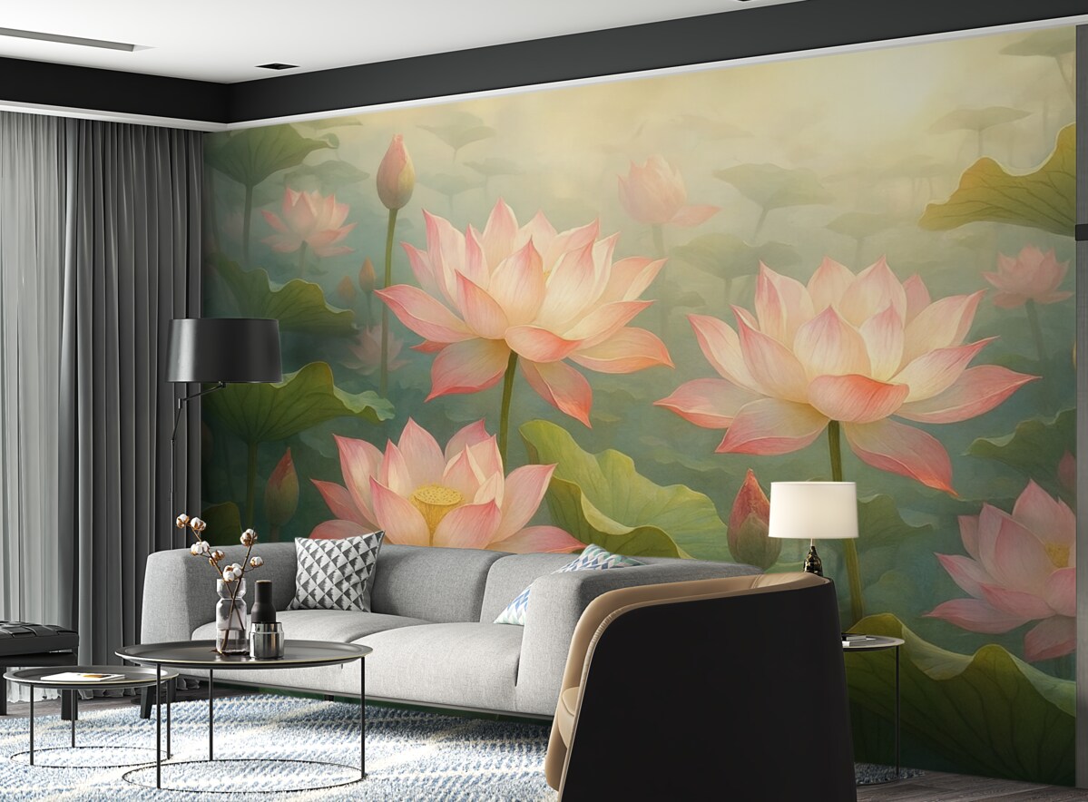 Fototapeta Wielkie konwalie w odcieniu różowym.