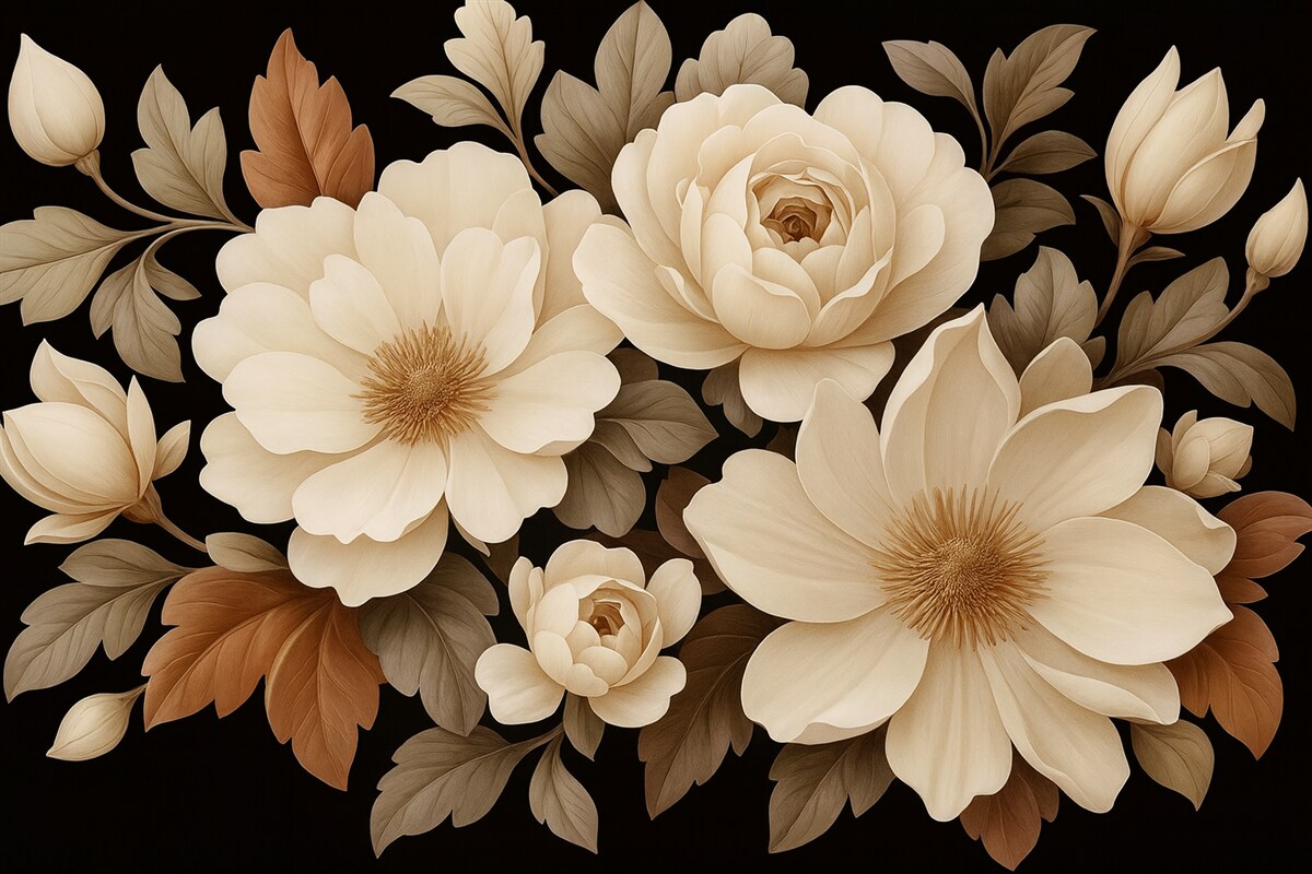 Fototapeta Bogata kompozycja florystyczna.