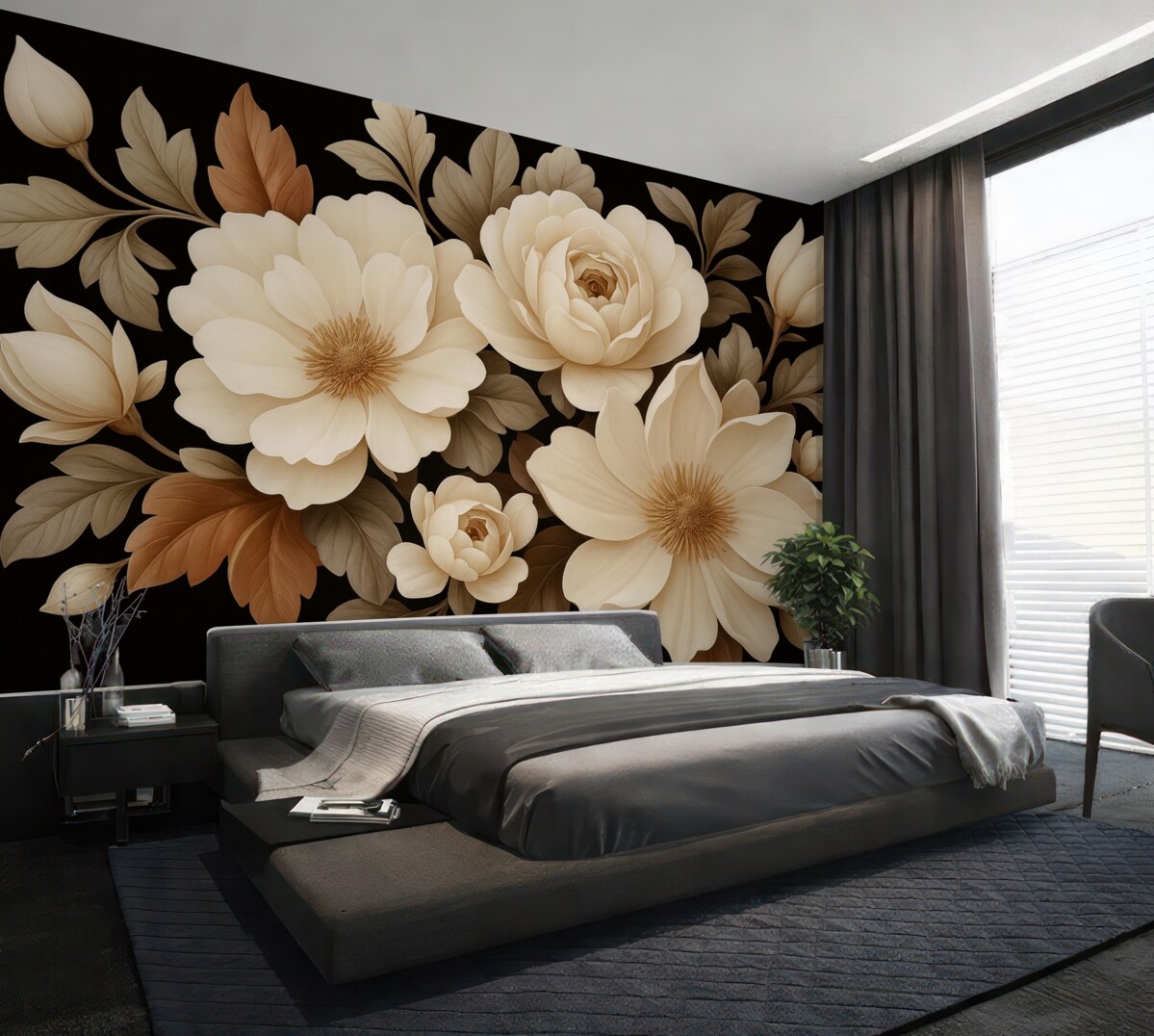 Fototapeta Bogata kompozycja florystyczna.