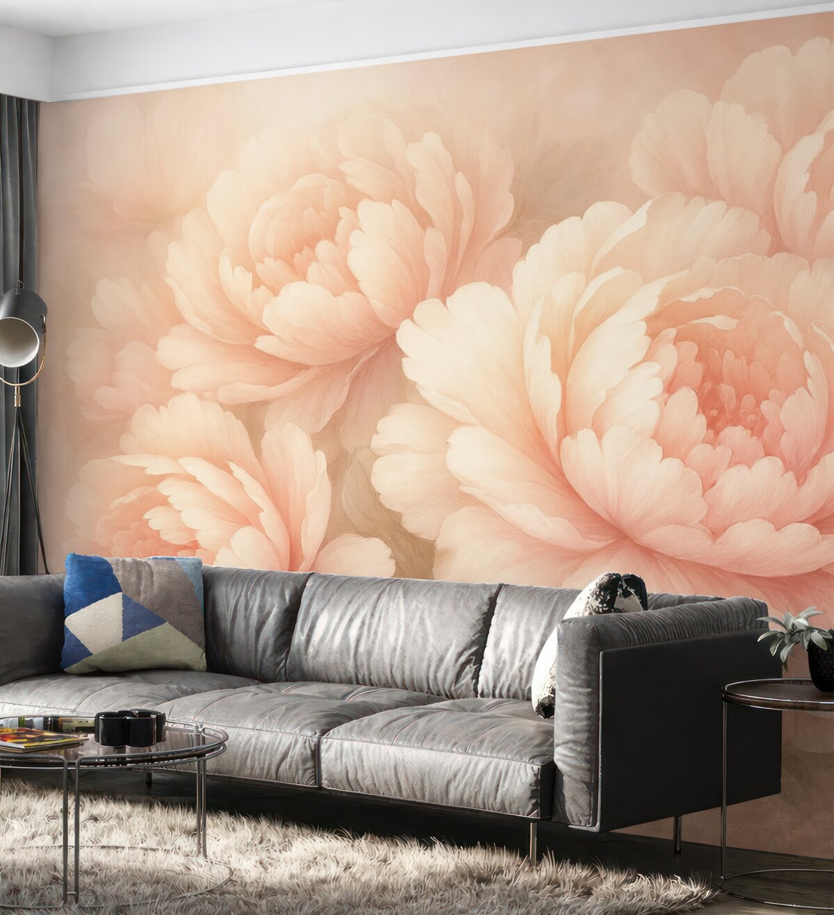 Fototapeta Wielkie piwonie w odcieniach różu.