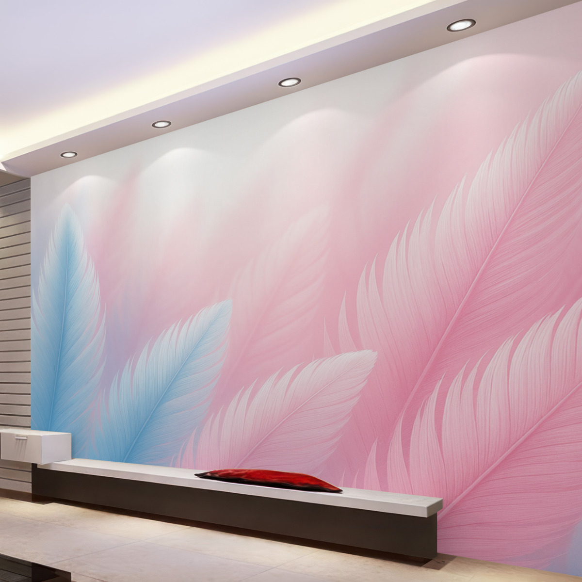 Fototapeta Pióra objętościowe.