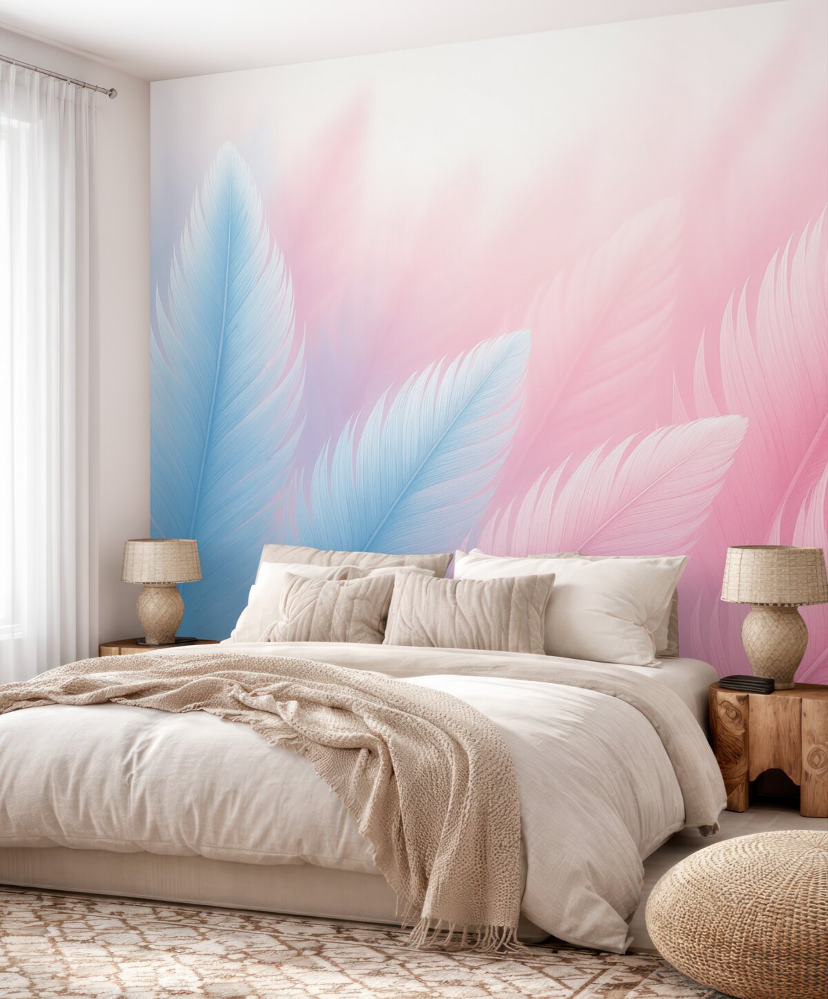 Fototapeta Pióra objętościowe.