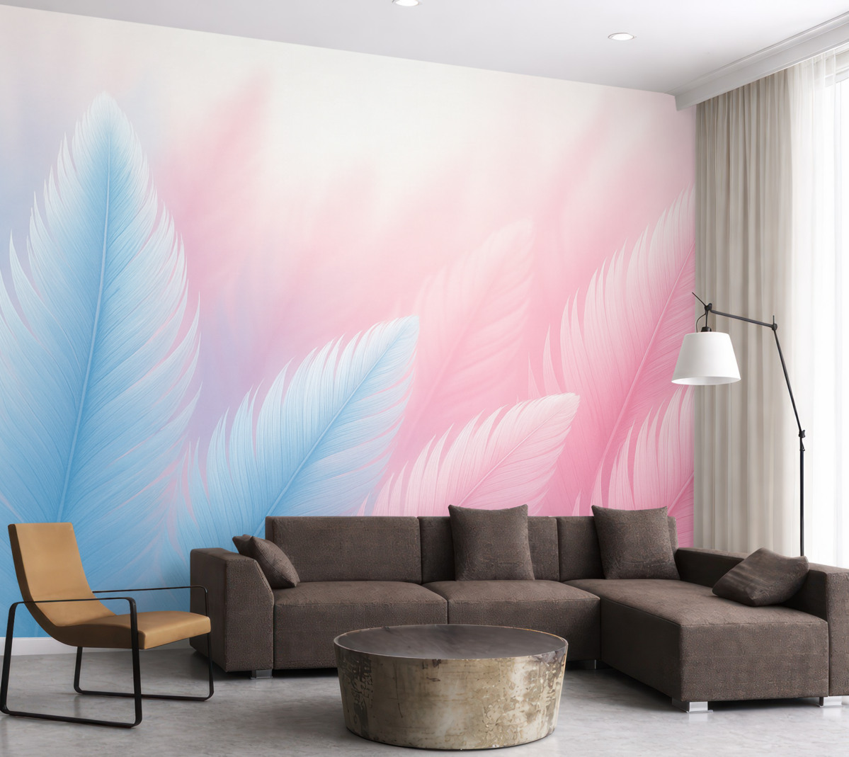 Fototapeta Pióra objętościowe.