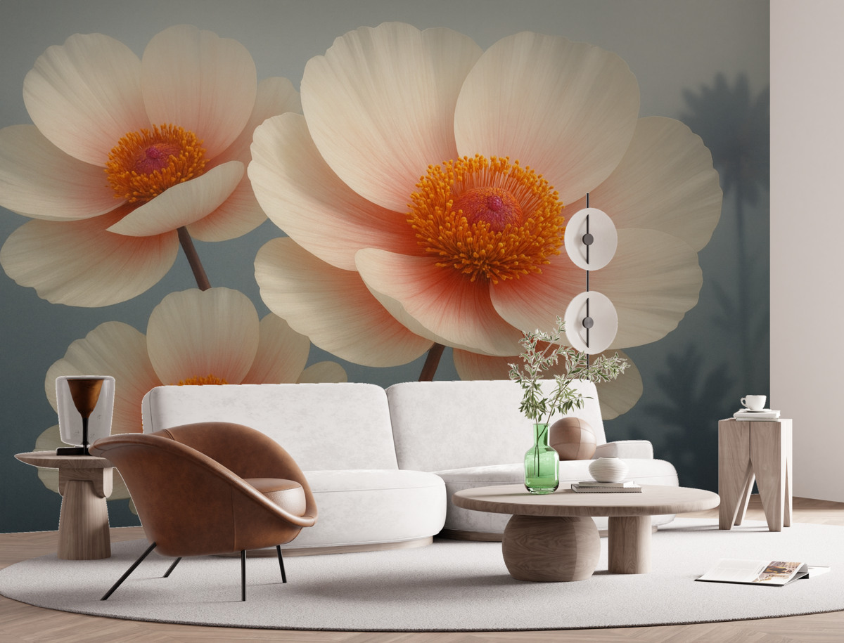 Fototapeta Barwne kwiaty.