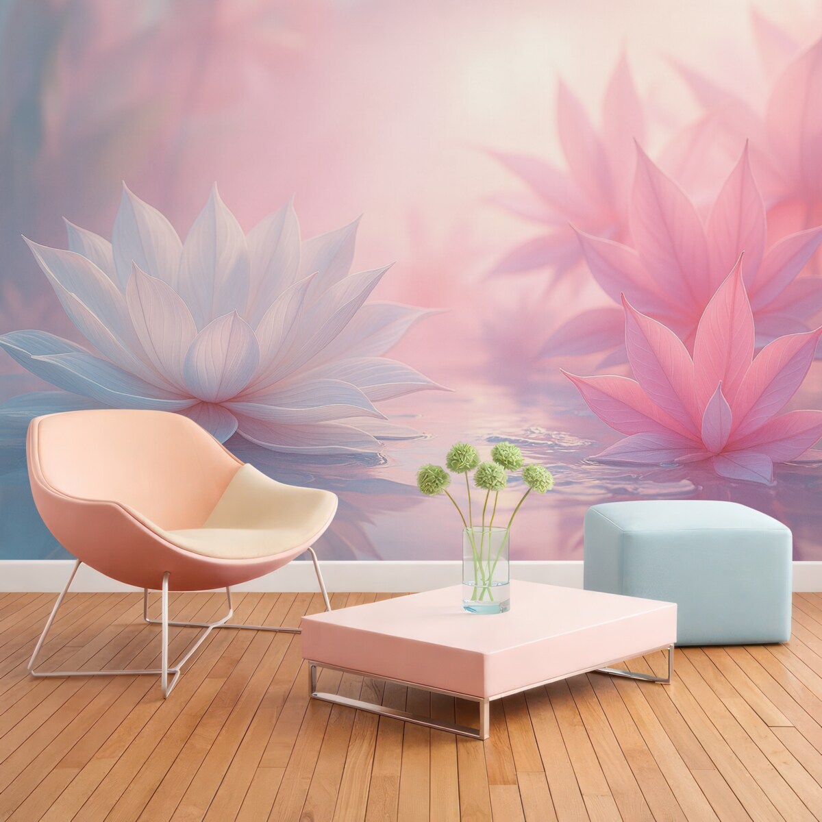 Fototapeta Szerokie płatki kwiatowe.