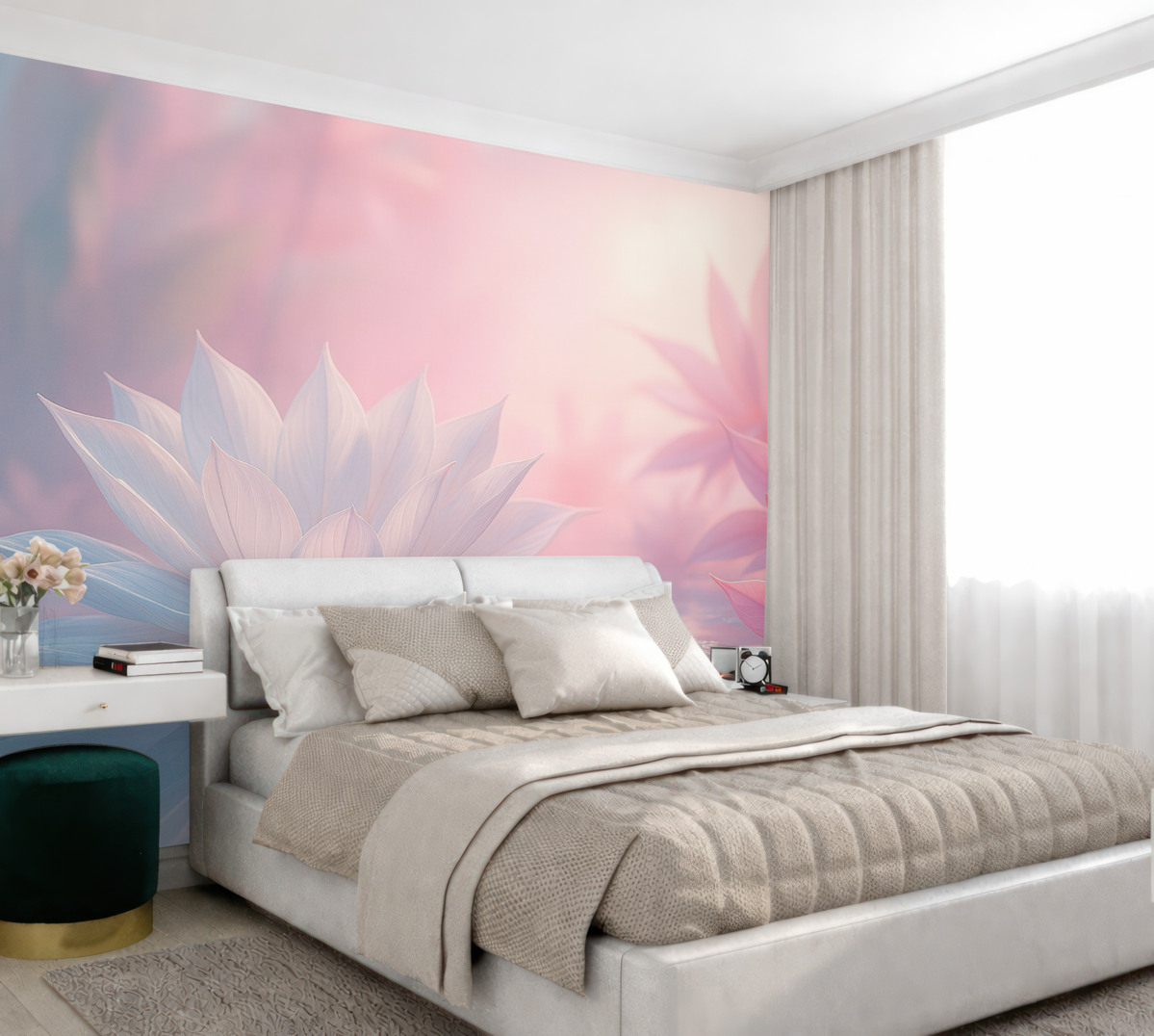 Fototapeta Szerokie płatki kwiatowe.