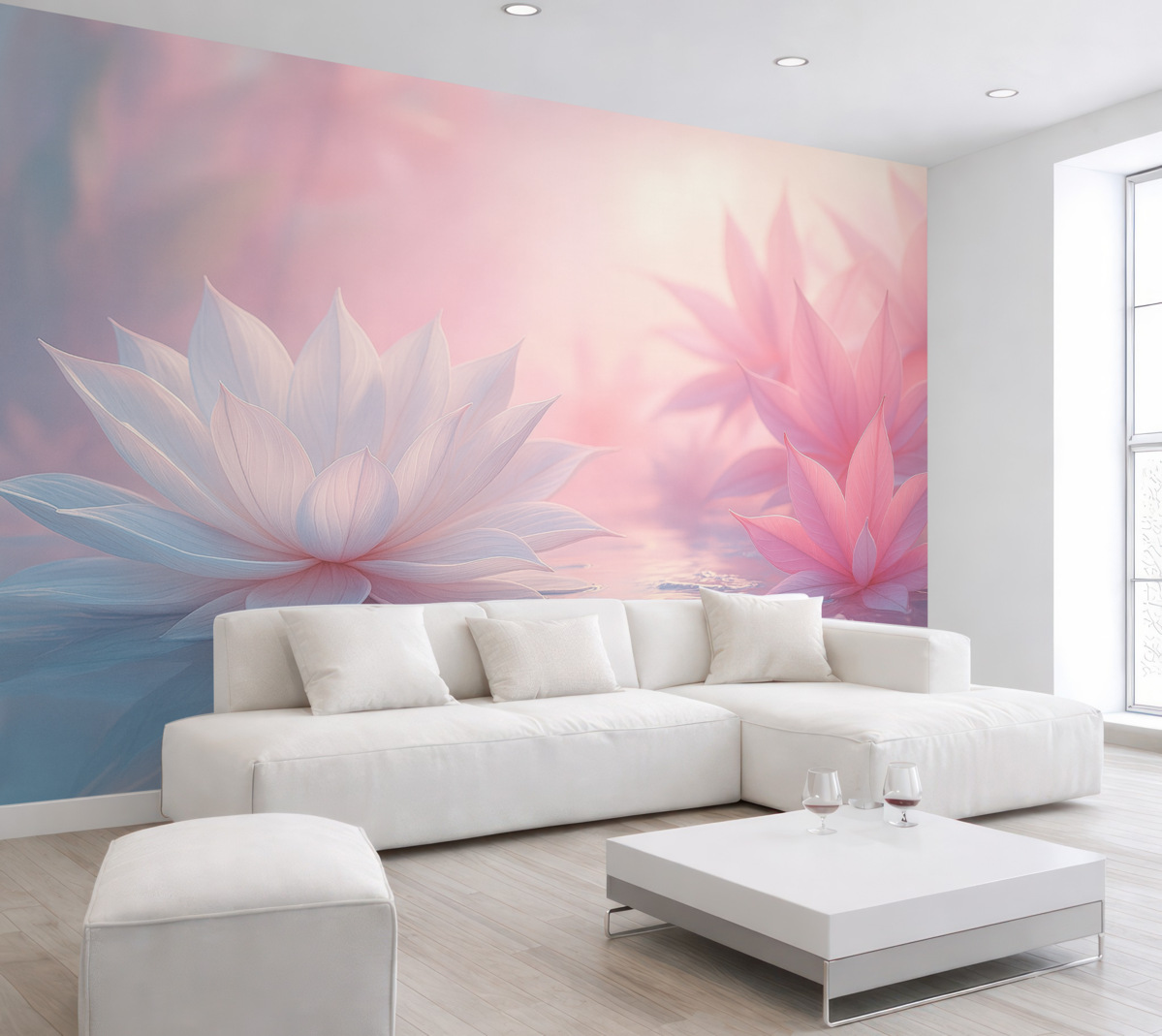 Fototapeta Szerokie płatki kwiatowe.