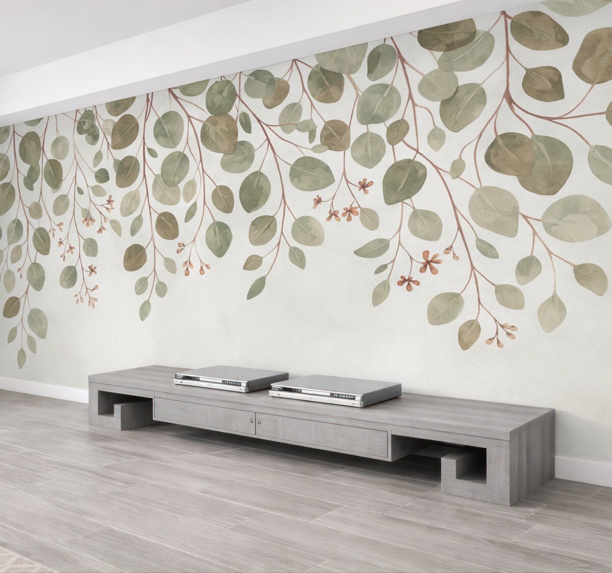 Fototapeta Liście na szczycie.