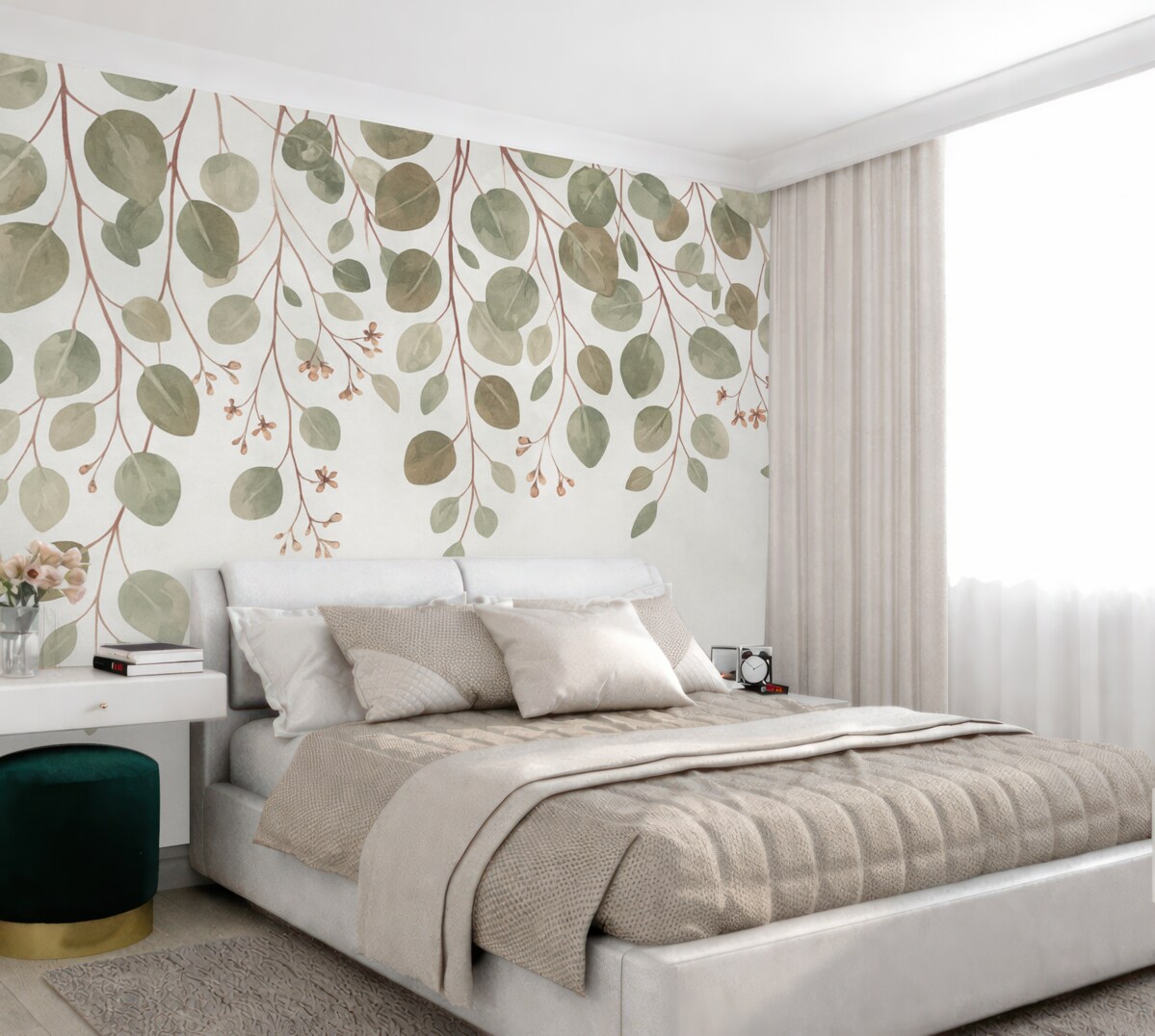 Fototapeta Liście na szczycie.