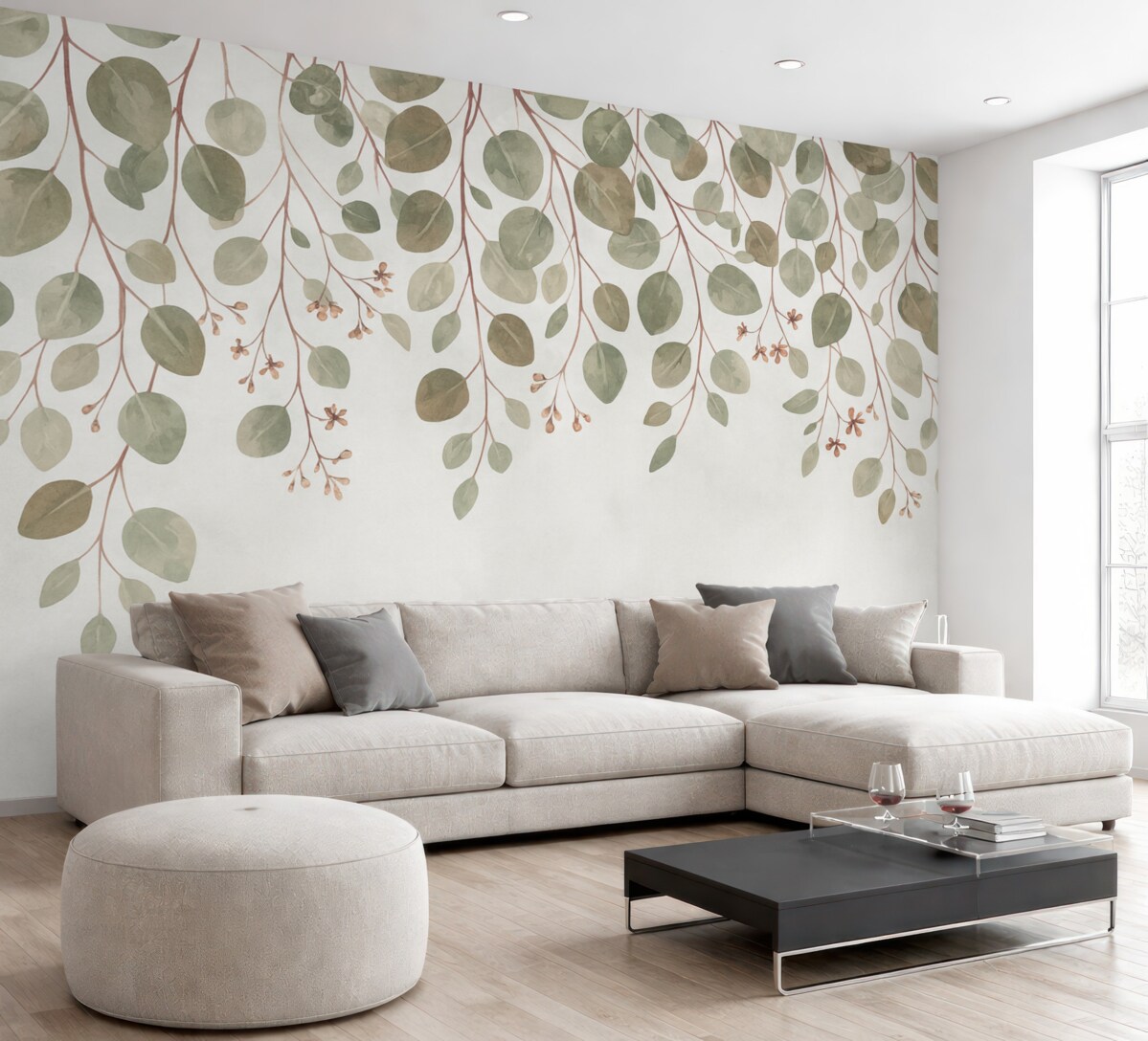 Fototapeta Liście na szczycie.