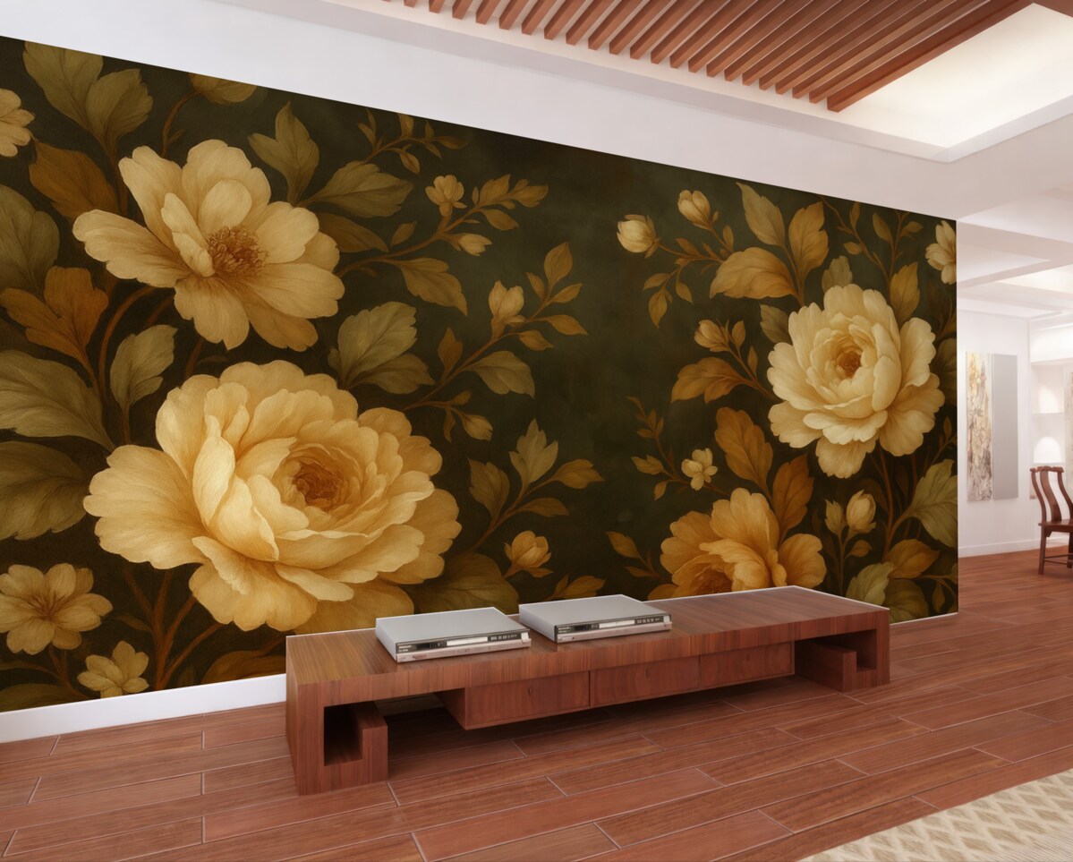 Fototapeta Urokliwy bukiet na ciemnym tle.