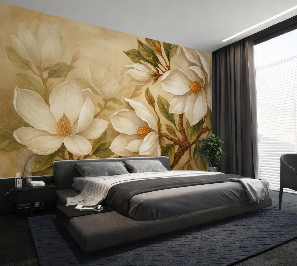 Fototapeta Magnolie na delikatnym tle.