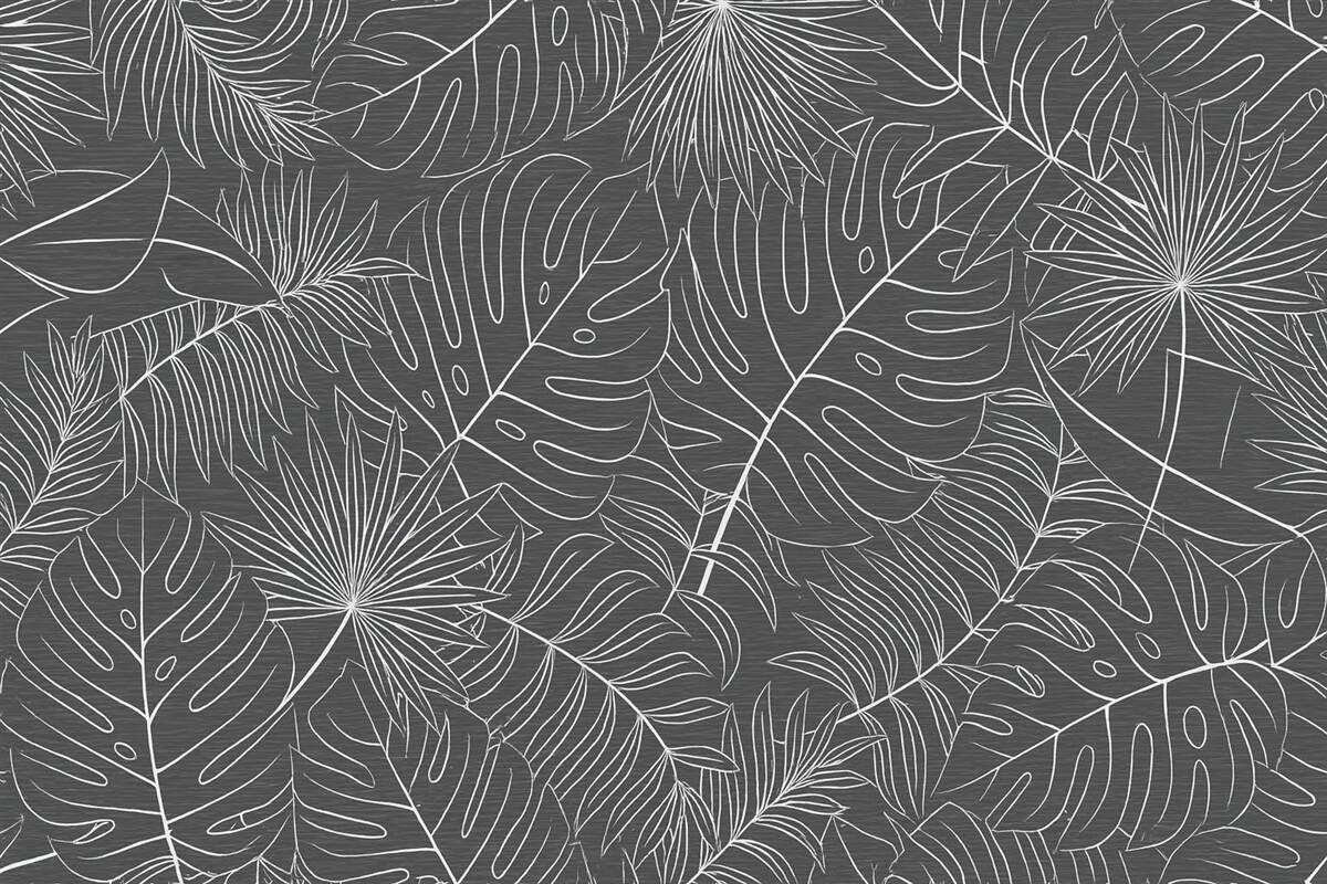 Fototapeta Liście tropikalne w formie graficznej.