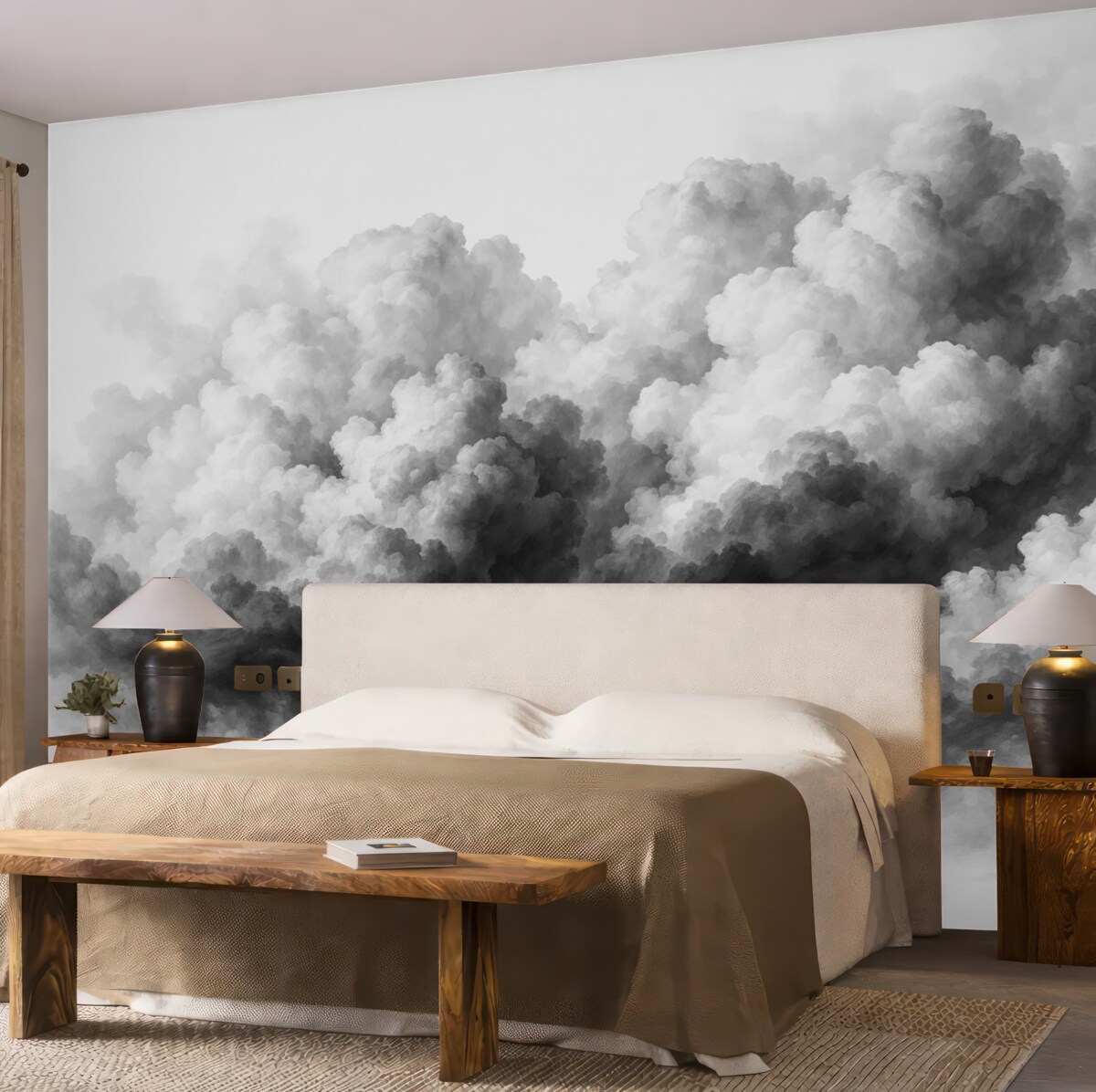 Fototapeta Akwarela naśladująca chmurę.