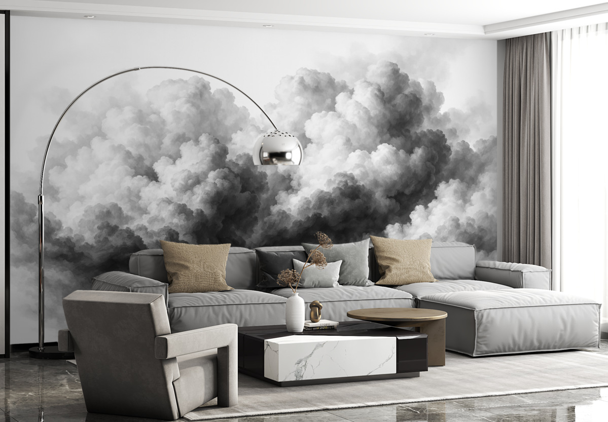 Fototapeta Akwarela naśladująca chmurę.