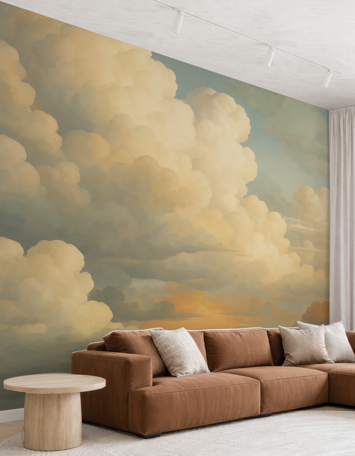 Fototapeta Wielkie chmury naśladujące widok.