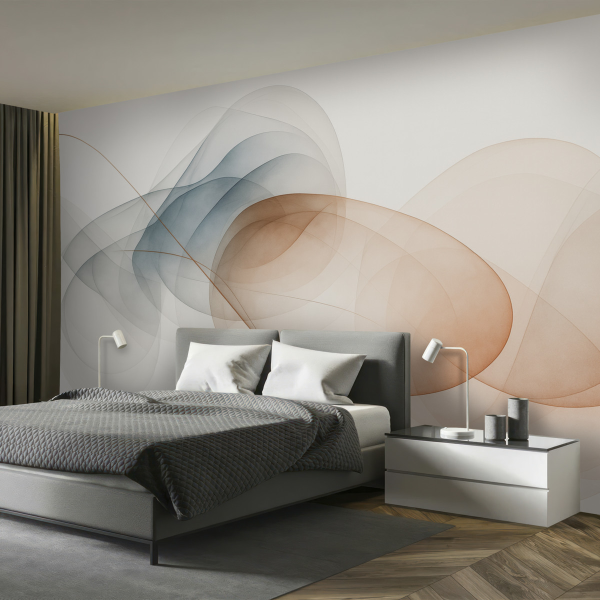 Fototapeta Abstrakcja linii oraz plam.