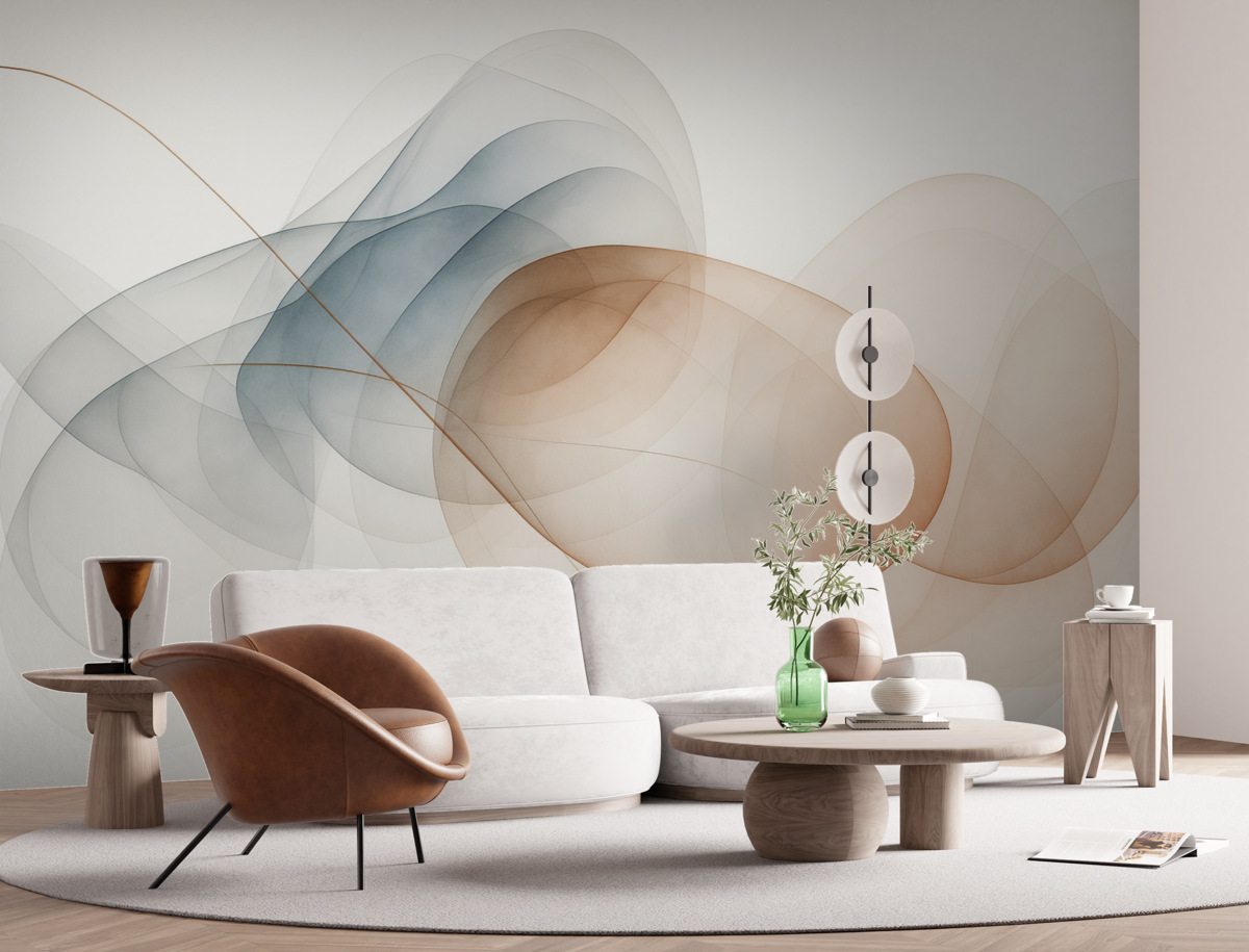 Fototapeta Abstrakcja linii oraz plam.