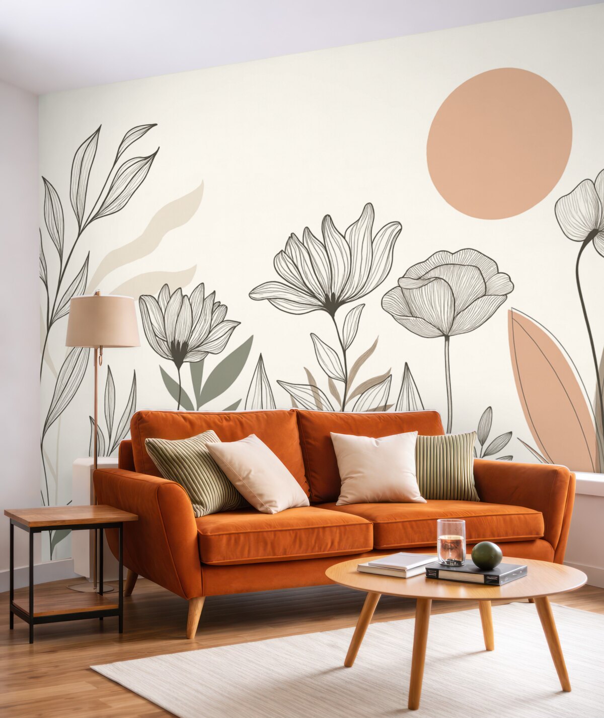 Fototapeta Kwiaty w stylu bohemian.