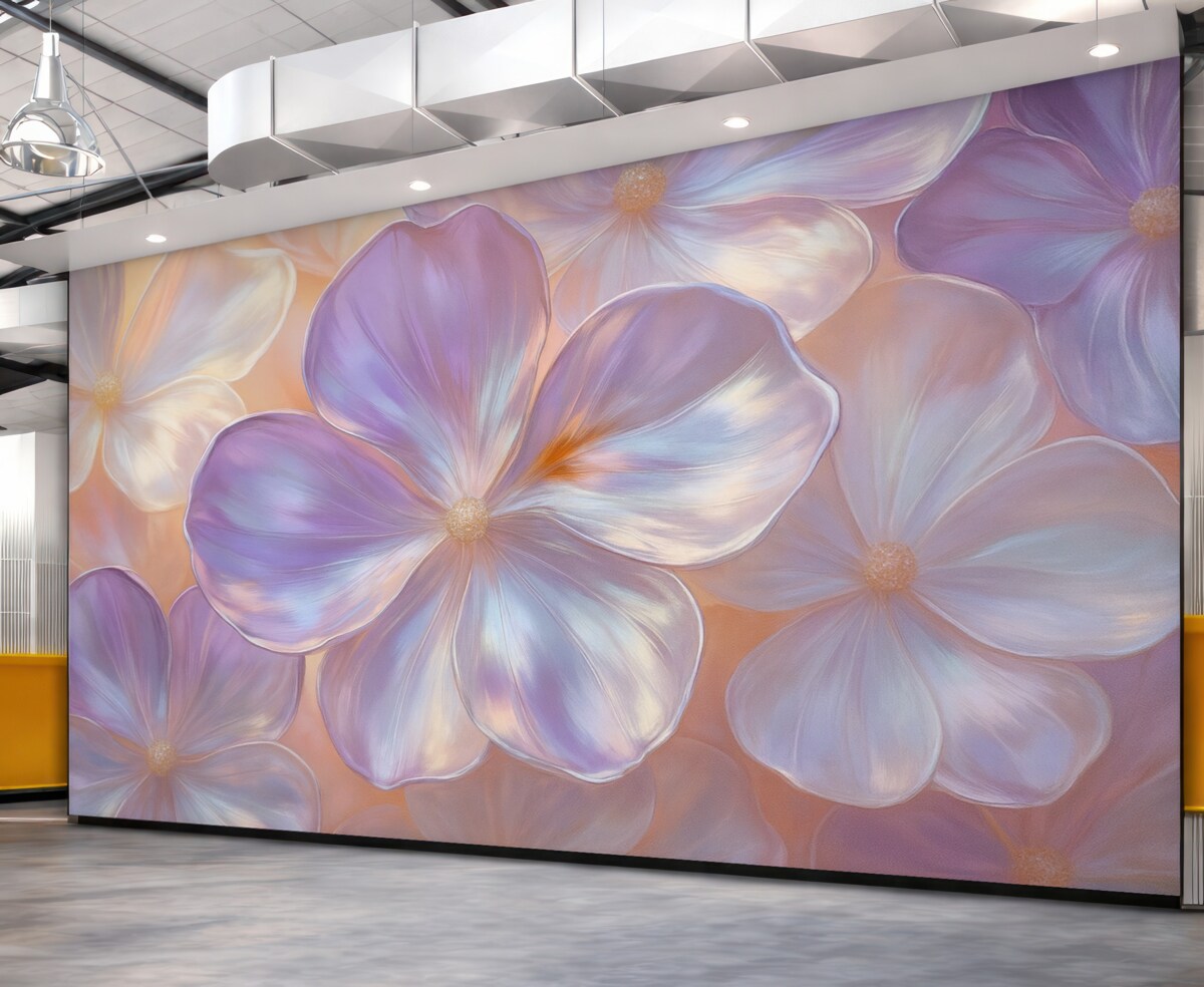 Fototapeta śliczne perłowe kwiaty