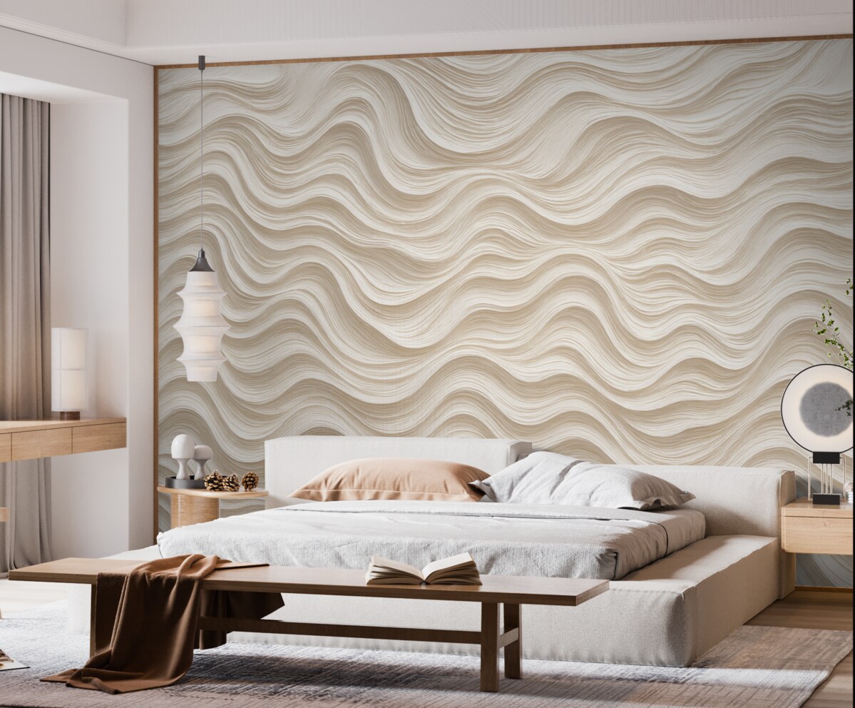 Fototapeta Abstrakcyjna wersja reliefowego falistego wzoru.