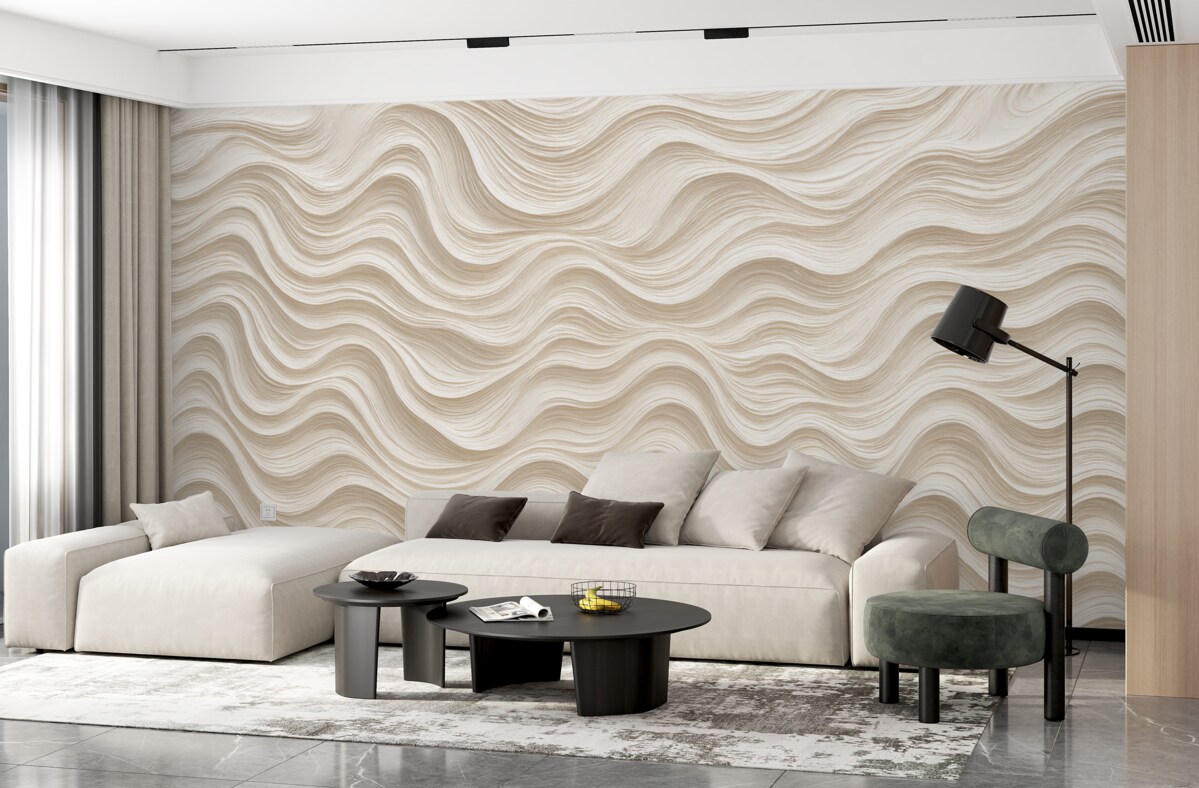 Fototapeta Abstrakcyjna wersja reliefowego falistego wzoru.