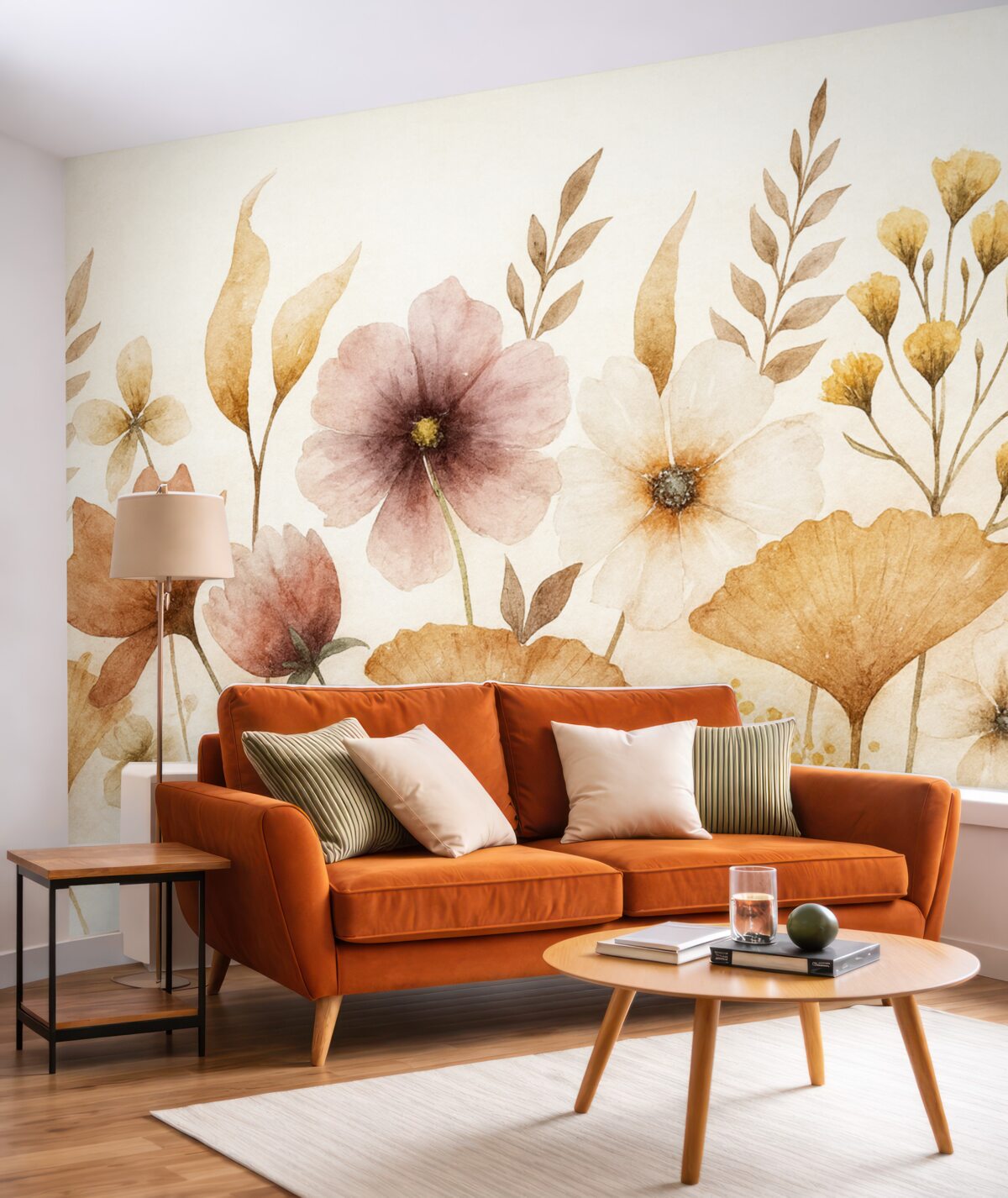 Fototapeta Zestaw dzikich roślin kwitnących.