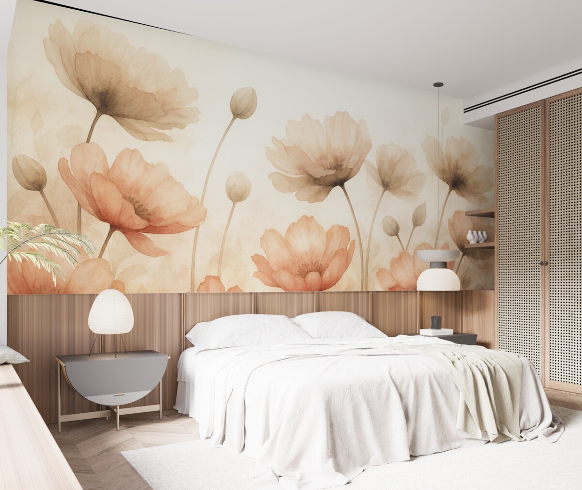 Fototapeta Maki ponad górami.