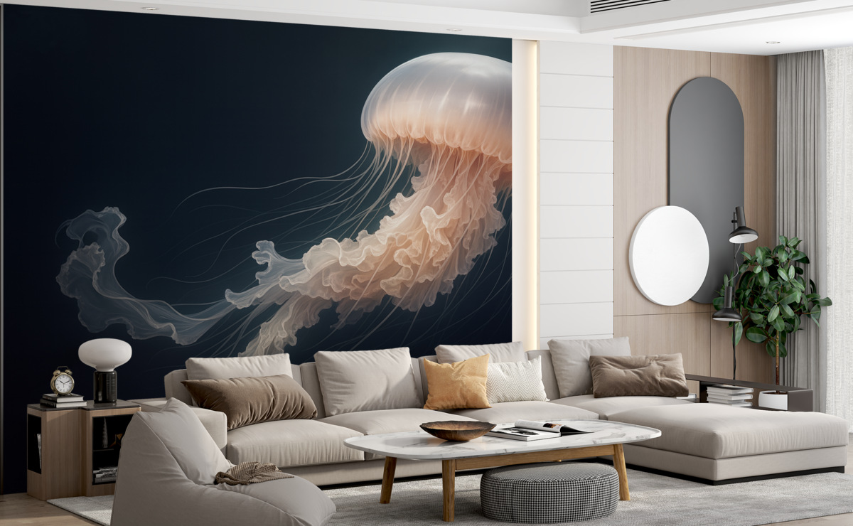 Fototapeta Wspaniałe meduzy w technice akwareli