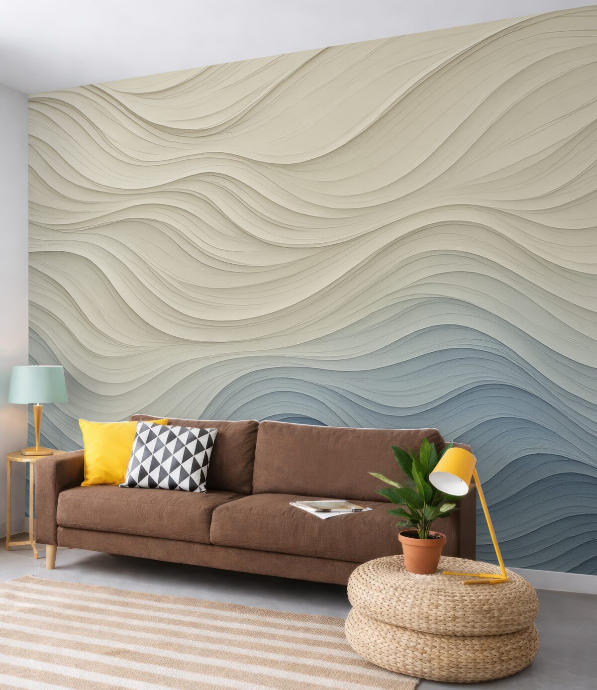 Fototapeta Faluje abstrakcyjna forma.