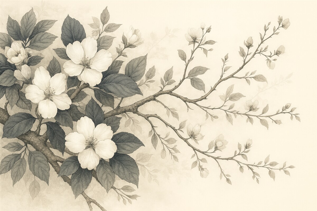 Fototapeta Konar drzewa w retro stylu.