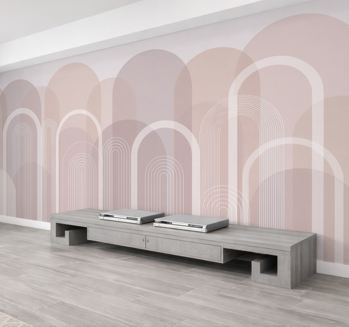 Fototapeta Geometriczne łuki w stylu boho.