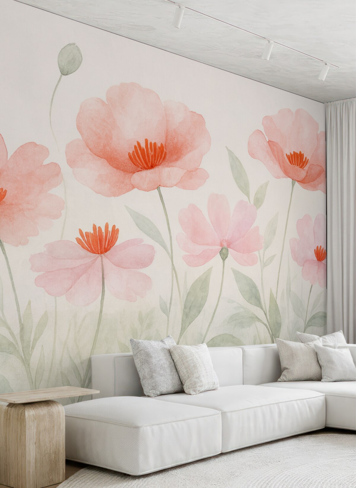 Fototapeta Kolorowe różowe kwiaty.