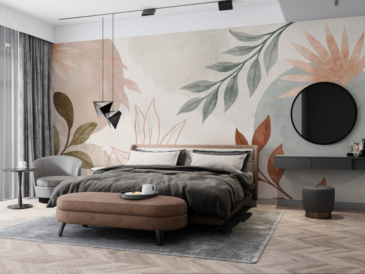 Fototapeta Abstrakcyjny motyw z gałązkami.